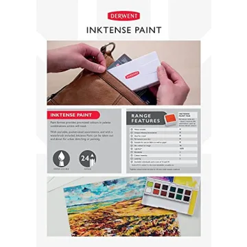 Derwent Inktense Travel 24 Paint Palette for Artists