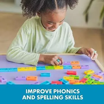 Engaging Phonics Dominoes for Kids Ages 6+, Learning Fun
