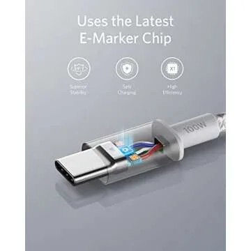 Anker USB C to USB C Cable (6FT, 2Pack), Type C 100W Charger Cord Fast Charging for iPhone 16 Series,MacBook Pro 2020,Pixel and More(USB 2.0,Silver)