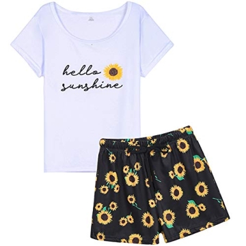 Charming VENTELAN Pajama Set for Women Soft Summer PJs