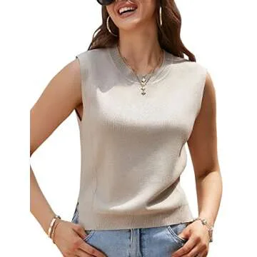 Stylish IFUROL Women's Sleeveless Knitted Vest for All Occasions
