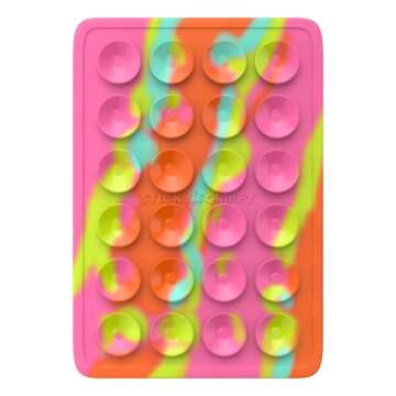 StickyGrippy Suction Phone Case Mount, Sillicon Adhesive Phone Accessory for iPhone and Android, Han...