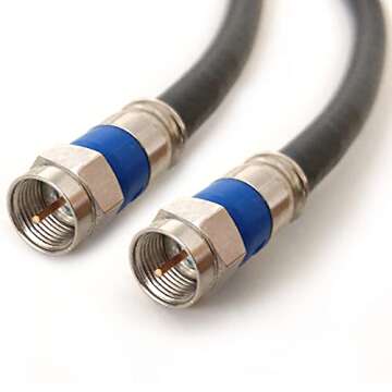 150ft Quad Shield Coaxial Cable - Solid Copper RG-6 for Satellite and Internet