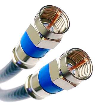 150ft Quad Shield SOLID COPPER RG-6 Coaxial Cable