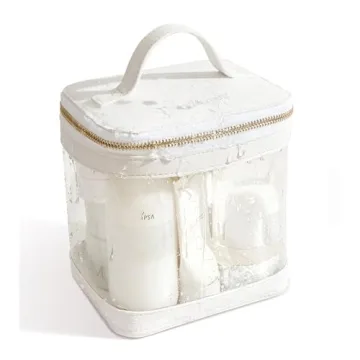 ROWNYEON Clear Makeup Bag - Stylish Travel Toiletry Organizer