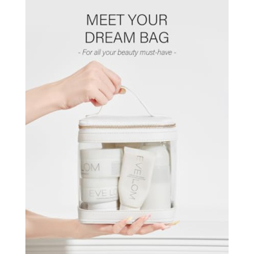 ROWNYEON Clear Makeup Bag for Travel Toiletries & Essentials
