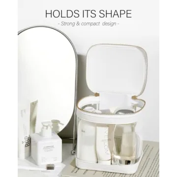 ROWNYEON Clear Makeup Bag for Travel Toiletries & Essentials