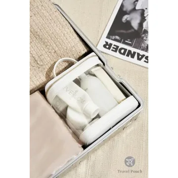 ROWNYEON Clear Makeup Bag for Travel Toiletries & Essentials