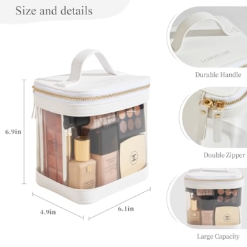 ROWNYEON Clear Makeup Bag for Travel Toiletries & Essentials
