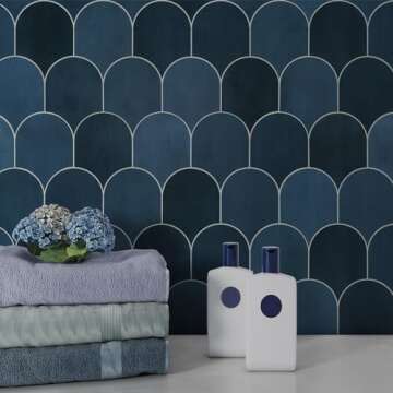 Peel and Stick Fish Scale Backsplash Tiles by SUNWINGS