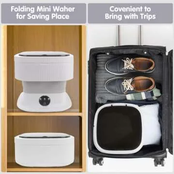 Compact Portable Mini Washing Machine Ideal for Travel
