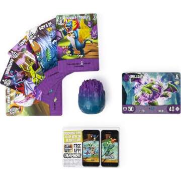 Dragamonz Collectible Figure & Trading Card Game Dragon Pack Mystery 1-Pack