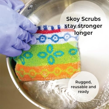Skoy Scrub 4-Pack Eco-Friendly Dish Scrubbers