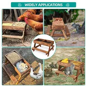 Durable DIY Chicken Picnic Feeder for Happy Pet Birds