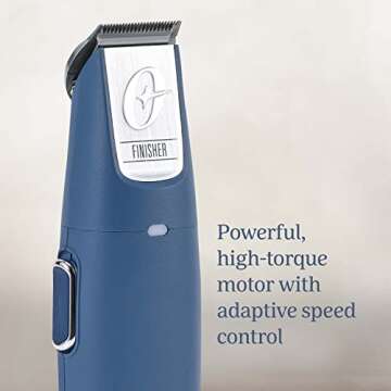 Oster Professional Cordless Finisher Animal Trimmer with Rechargeable Battery, Blue