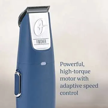 Oster Professional Cordless Finisher Animal Trimmer with Rechargeable Battery, Blue