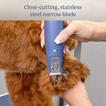 Oster Professional Cordless Finisher Animal Trimmer with Rechargeable Battery, Blue