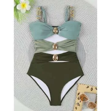 Narecte One Piece Swimsuit for Women with Tummy Control