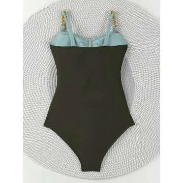 Narecte One Piece Swimsuit for Women with Tummy Control