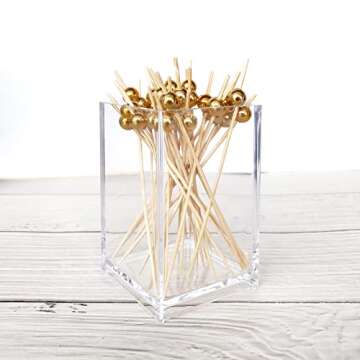 Elegant Bamboo Cocktail Picks for Appetizers - 100 Pack