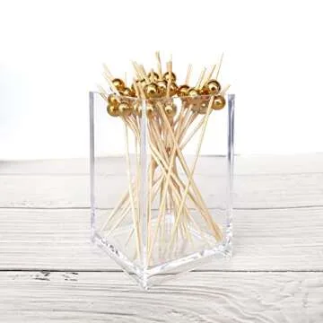 Elegant Bamboo Cocktail Picks for Appetizers - 100 Pack