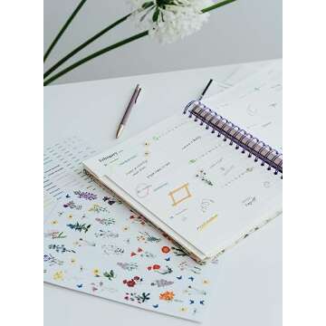 Kokonote Wild Flowers Diary 2024 | Stylish & Functional Planner