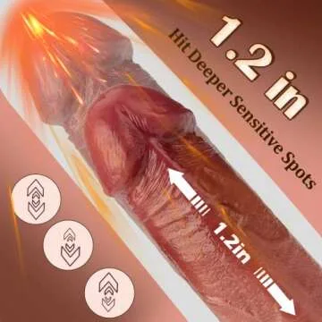 Thrusting Dildo Vibrator for G-Spot Stimulation