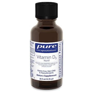 Pure Encapsulations Vitamin D3 Liquid Supplement for Optimized Bone and Immune Health | 0.75 fl. oz.