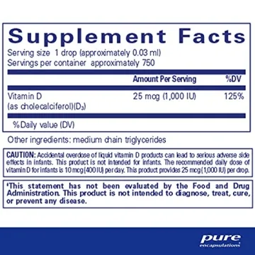 Pure Encapsulations Vitamin D3 Liquid Supplement for Health