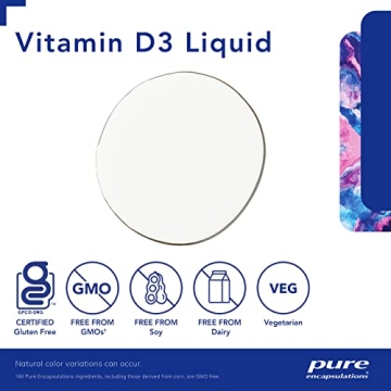 Pure Encapsulations Vitamin D3 Liquid Supplement for Health