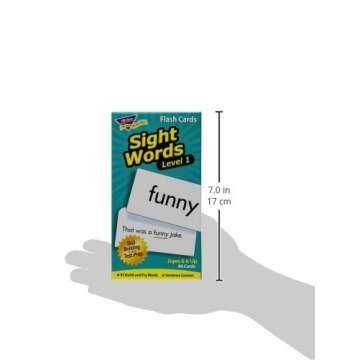 Trend Enterprises: Sight Words Level 1 Sill Drill Flash Cards, Dolch and Fry Words, Sentence Context, Great for Skill Building and Test Prep, 96 Cards Included, for Ages 6 and Up