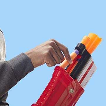 Nerf Fortnite Ts Blaster - Pump Action Dart Blaster, 8 Official Mega Fortnite Darts, Dart Storage Stock - for Youth, Teens, Adults