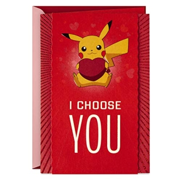 Hallmark Pokémon Valentine's Day Card (Pikachu, I Choose You) for Couples