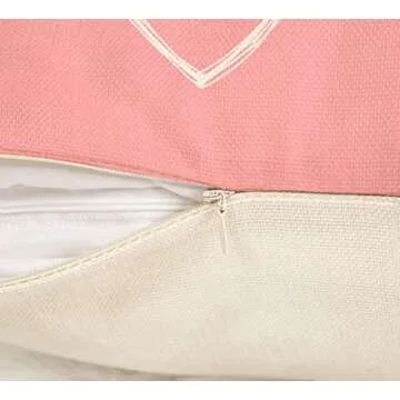 Valentine's Day Pillow Covers Set of 4 Love Heart Decor