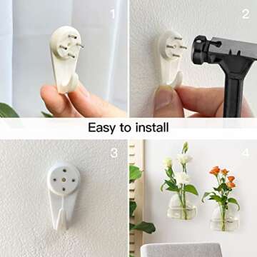 Ivolador 2PCS Heart Shaped Glass Plant Terrarium Containers