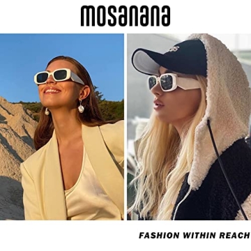 Mosanana Trendy Rectangle Sunglasses for All – Unique Styles