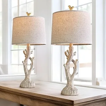 OYEARS Farmhouse Table Lamps Set of 2 for Any Room