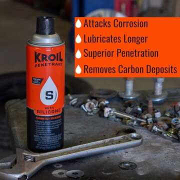 Kroil Penetrating Oil with Silicone - Powerful Rust Buster and Lubricant