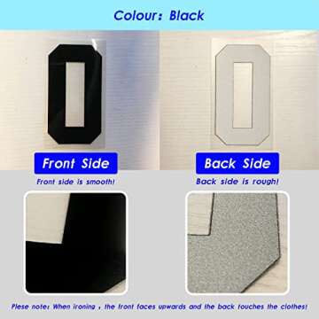 4 Inch Iron-On Heat Transfer Letters for Custom Clothing