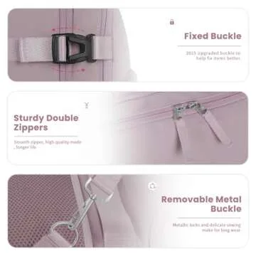 Sinaliy Travel laptop Backpack for Women, Personal Item Size Flight Approved, 16 Inch Laptop Bag with Multi-Pockets, College Computer Bag, Waterproof Carry On Backpack Casual Daypack Backpack