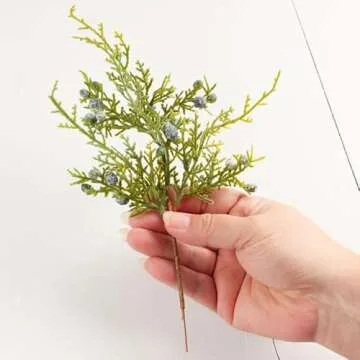 12 Artificial Juniper Cedar Sprays for Holiday Decor
