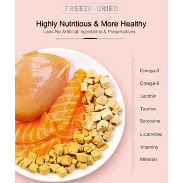 BNYEE Freeze Dried Chicken Treats for Cats & Dogs - 15oz