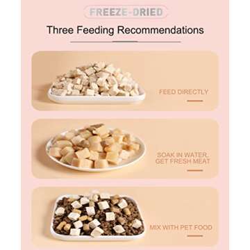 BNYEE Freeze Dried Chicken Treats for Cats & Dogs - 15oz