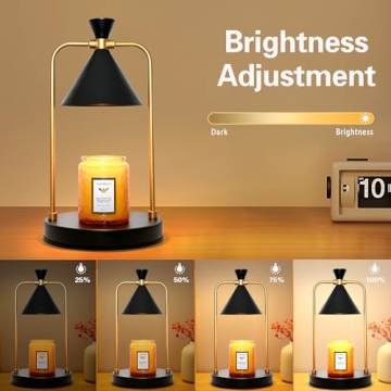 Candle Warmer Lamp with Timer Dimmer for Home Decor