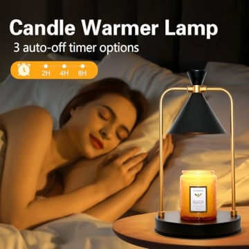 Candle Warmer Lamp with Timer Dimmer for Home Decor