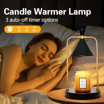 Candle Warmer Lamp with Timer Dimmer for Home Decor