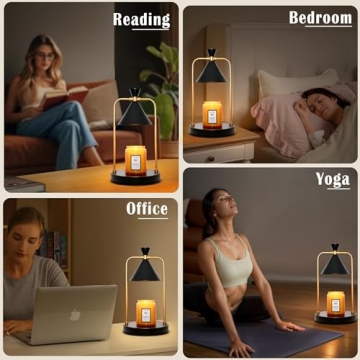 Candle Warmer Lamp with Timer Dimmer for Home Decor