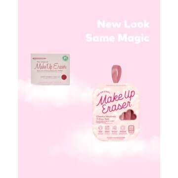 The Original MakeUp Eraser, 7-Day Set, Erase All Makeup with Just Water, Including Waterproof Mascara, Eyeliner, Foundation, Lipstick, Sunscreen, and More! Sweet Cheeks, 7ct. Neutrals, 7ct.