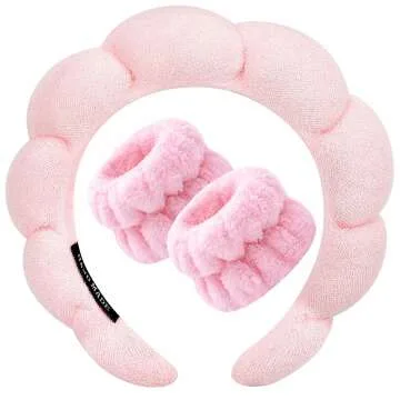 Zkptops Soft Terry Cloth Makeup Hairband
