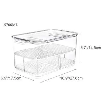 Blitzlabs Fridge Storage Containers - Fresh Keeper Bins